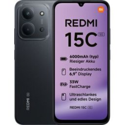 Xiaomi Smartphone Redmi 15C 5G 6.9" (4 / 128GB) 120Hz Negro