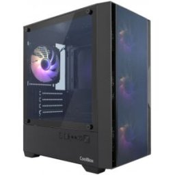 CoolBox GAMING CAJA MATX GM220 FUSION NEGRA MESH USB-C 3.2 GEN1 SIN FTE+ 4 VENT. ARGB
