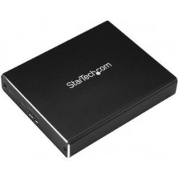 StarTech.com Caja de Dos Bahías M.2 NGFF - USB 3.1 (10Gbps) - RAID - Caja Externa USB-C y USB-A de A