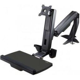 StarTech.com Brazo de Soporte de Pie y Sentado Ajustable VESA para Monitores de hasta 24 Pulgadas co