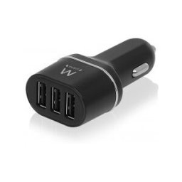 Ewent CARGADOR TABLE/ SMATPHONE. 4.8A. 3 x USB. De COCHE (EW1202)
