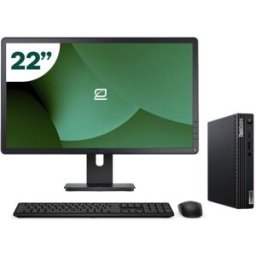 AIO Lenovo M70q Tiny i5 10500T 16GB SSD 256GB 22" + Tecl y Ratón Inalámbrico + WiFi