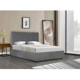 Habitat et jardin Cama con baúl "Mia" - 140 x 190 cm - Gris