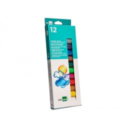 Tempera solida en barra liderpapel escolar 10 g caja de 12 colores surtidos