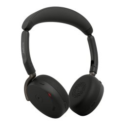 Auriculares inalámbricos Jabra Evolve3 65 Flex con cancelación de ruido adaptativa, micrófono y diseño plegable, color negro
