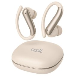 Auriculares Cool Gym inalámbricos Bluetooth deportivos con cancelación de ruido ANC Beige