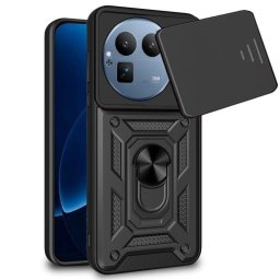 Funda para móvil Cool Hard Ring Plástico PC TPU Aluminio Negra para realme GT 8 Pro