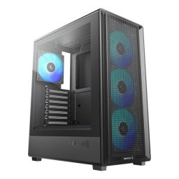 Caja DeepCool CC550 4F ARGB ATX/Micro ATX/Mini-ITX Cristal Templado Negra