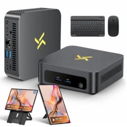 Mini PC Huidun H100 Intel Core 5 210H 16 GB 512 GB SSD Intel Graphics Windows 11 Pro VESA Wi-Fi 6