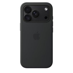 Funda para móvil Apple silicona negra con MagSafe para iPhone 18 Pro