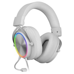 Auriculares Mars Gaming MH-FORGE con cable Jack 3,5 mm para gaming blancos