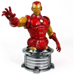 Busto Iron Man Invencible Semic Studios 1:6 17 cm Acabados Metalizados