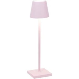 Zafferano Lámpara de mesa led de aluminio rosa regulable