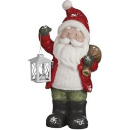 House of Seasons Figura de iluminación navideña rojo h45xb16xl22.5cm