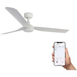 FARO BARCELONA Ventilador sin luz abs blanco mate 130x130x25.4 cm