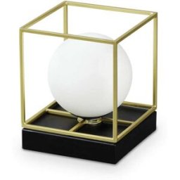 Ideal Lux Lámpara de mesa de latón L 120 x H 150 x P 120 mm