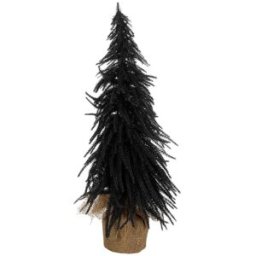House of Seasons Árbol de navidad decorativo negro h60xb32xl32cm