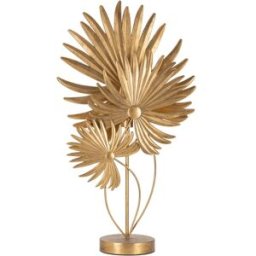Mauro Ferretti Lámpara de mesa en metal dorado con hojas cm 51x19,5x90