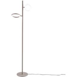 Lámpara de pie en aluminio gris paloma 28w 3000k gea luce