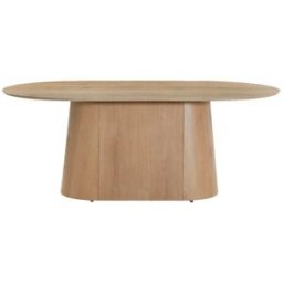 Moloo Mesa de comedor ovalada 8 personas 200 cm roble