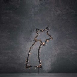 Luca Lighting Estaca del jardín de Navidad Blanco cálido H77xB1xL35cm