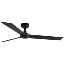 FARO BARCELONA Ventilador sin luz aluminio negro mate 132x132x23.2 cm