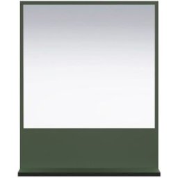 Calicosy Reloj de pared con 1 estante l60 cm - verde y negro