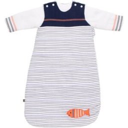 Sauthon Saco de dormir de invierno para bebé con mangas extraíbles marinière