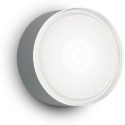 Ideal Lux Lámpara de techo/pared de aluminio antracita con difusor acrílico