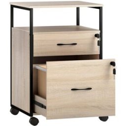 Vinsetto Cajonera de oficina 44x40x66.5 cm madera natural