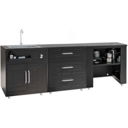 Oviala Cocina exterior de 3 piezas con fregadero