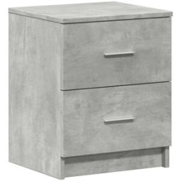 Prolenta Premium Mesita de noche gris 40 x 36 x 50 cm