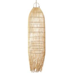 Bazar Bizar Lámpara colgante de ratán en marrón 30x30x110 cm