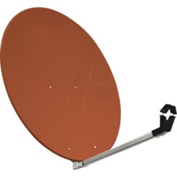 MEGASAT 0500296 - Espejo SAT, aluminio, 80 cm, rojo ladrillo