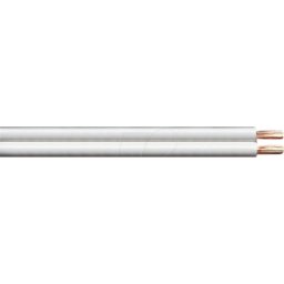 MAXTRACK TME KLC4-50 WL - Cable de altavoz cable CCA conductor, 2x4,0mm², blanco, anillo 5