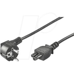 FREI AK 516 - Cable de alimentación, enchufe de seguridad, gew, 1,8 m, negro,