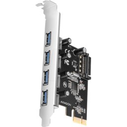 AXG PCEU-430RS - Tarjeta de expansión AXAGON PCEU-430RS, PCIe 4,0 x1
