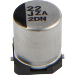 PANASONIC EEHZA 22U 63 - SMD híbrido de polímeros ELKO, 22 microF, 63 V, 6,