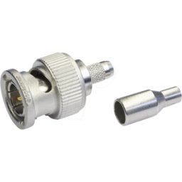 TELEGÄRTNER TG 100023460 - Enchufe de cable BNC Crimpado G4 (RG-179B / U) Crimpado / Crimpa