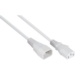 KABELMEISTER KM SK1430-W010 - Extensión del electrodoméstico frío Enchufe C14 al
