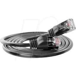 SLIM SL6 10 SW - Cat.6 Cable de luz DELGADO, U/FTP, 10 m, negro