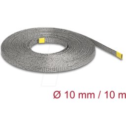 DELOCK 20938 - Funda trenzada para protección EMI estirable 10 m x 10 mm