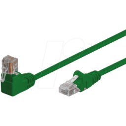 SHIVERPEAKS SHVP 08-64033 - Cable de conexiones, acodado recto, verde, 2 m