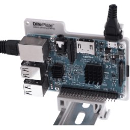 FREI RPI DINRAIL - Raspberry Pi, soporte para riel DIN, gris