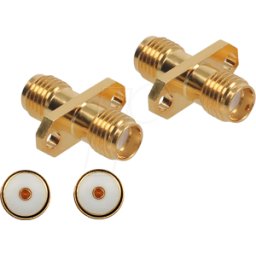 DELOCK 89980 - Adaptador SMA hembra > conector hembra SMA hembra