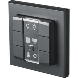 HOMEMATIC IP HMIP WRC6-A - Pulsador de pared 6 pliegues, antracita