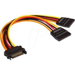 GOOD CONNECTIONS GC 5021-2SBSS - Cable de alimentación en y SATA, 20 cm