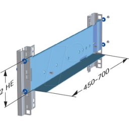 APRA-NORM APRA 205-200-00 - Juego de rieles de deslizamiento para bastidores de 19" desde 3