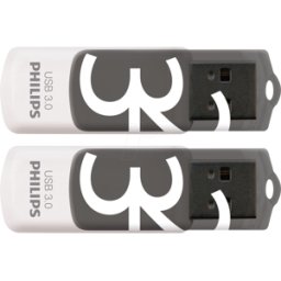 PHILIPS MEDIA PHI FM32FD00D - Memoria USB, USB 3,0, 32 GB, Vivid Edition Shadow Grey 2-Pack