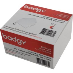 EVOLIS BADGY CBGCP030W - Tarjetas de papel, 0,76 mm (30mil), para Badgy, 100 piezas